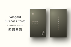 Vangard Business Card - 5 Bundles, a Business Card Template by Ctrl space studio