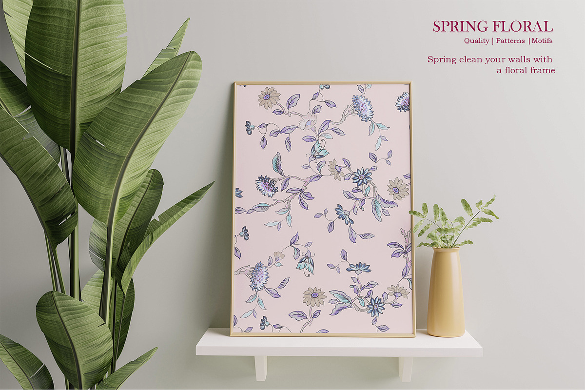 Spring Floral Pattern & Motifs, a Pattern Graphic by GND ART STUDIO (Photo 6 of 7)