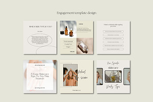 Canva Skincare Instagram Templates