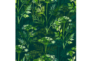 Seamless pattern with watercolor, a Food Illustration by Nenahliadava Design