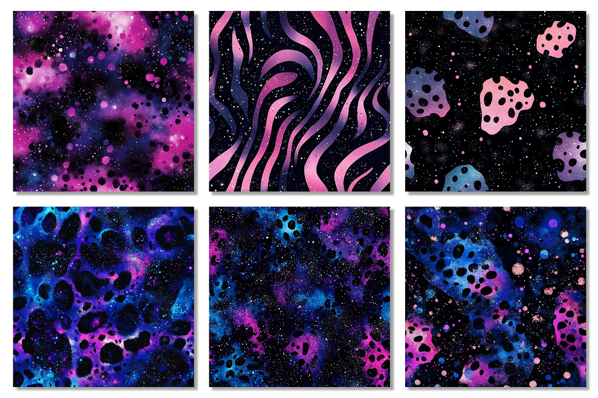 Galaxy Animal Print Digital Paper, a Texture Graphic by Dream Creation (Photo 2 of 7)