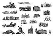 Landscape Vintage Illustrations, an Education Illustration by hypegraphic (Thumbnail 2 of 5)