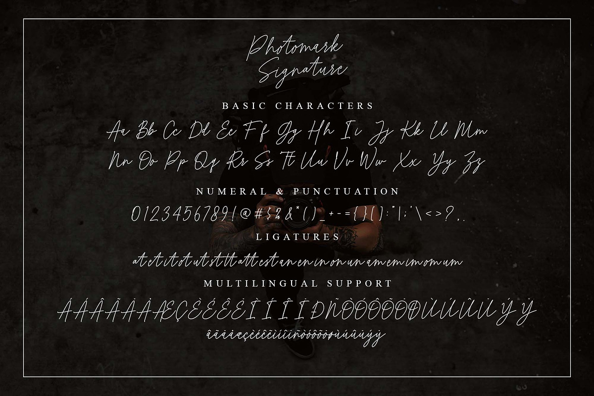 Photomark Signature, a Script Font by MJB Letters (Photo 9 of 10)