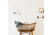 Nursery Mockup Frame Customisable, a Print Template by The White Space Co. (Thumbnail 4 of 8)