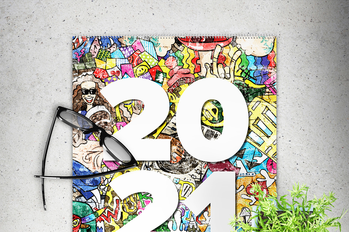 2021 Wall Calendar A3, a Brochure Template by McLittle Stock (Photo 2 of 3)