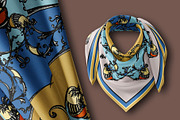 Rococo Botanique Silk Scarves Design, a Decorative Illustration by ilustrinna (Thumbnail 8 of 12)