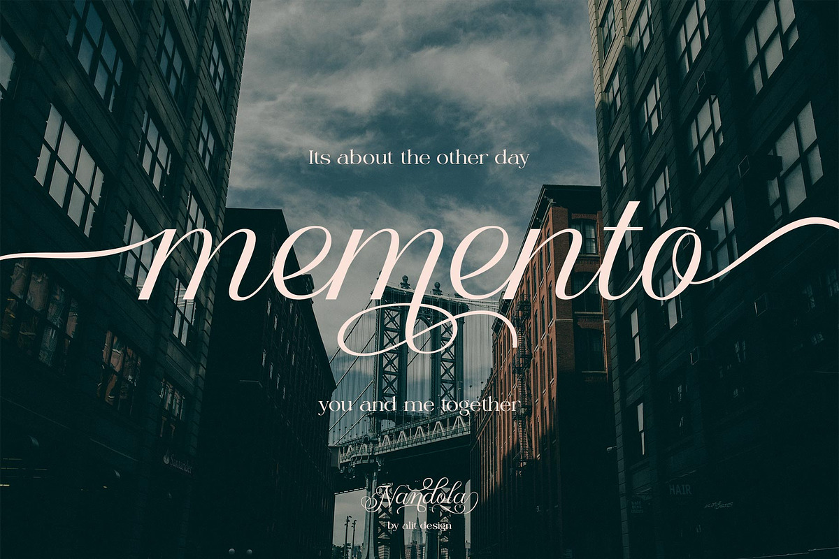 Nandola Typeface, a Script Font by alit design (Photo 7 of 16)