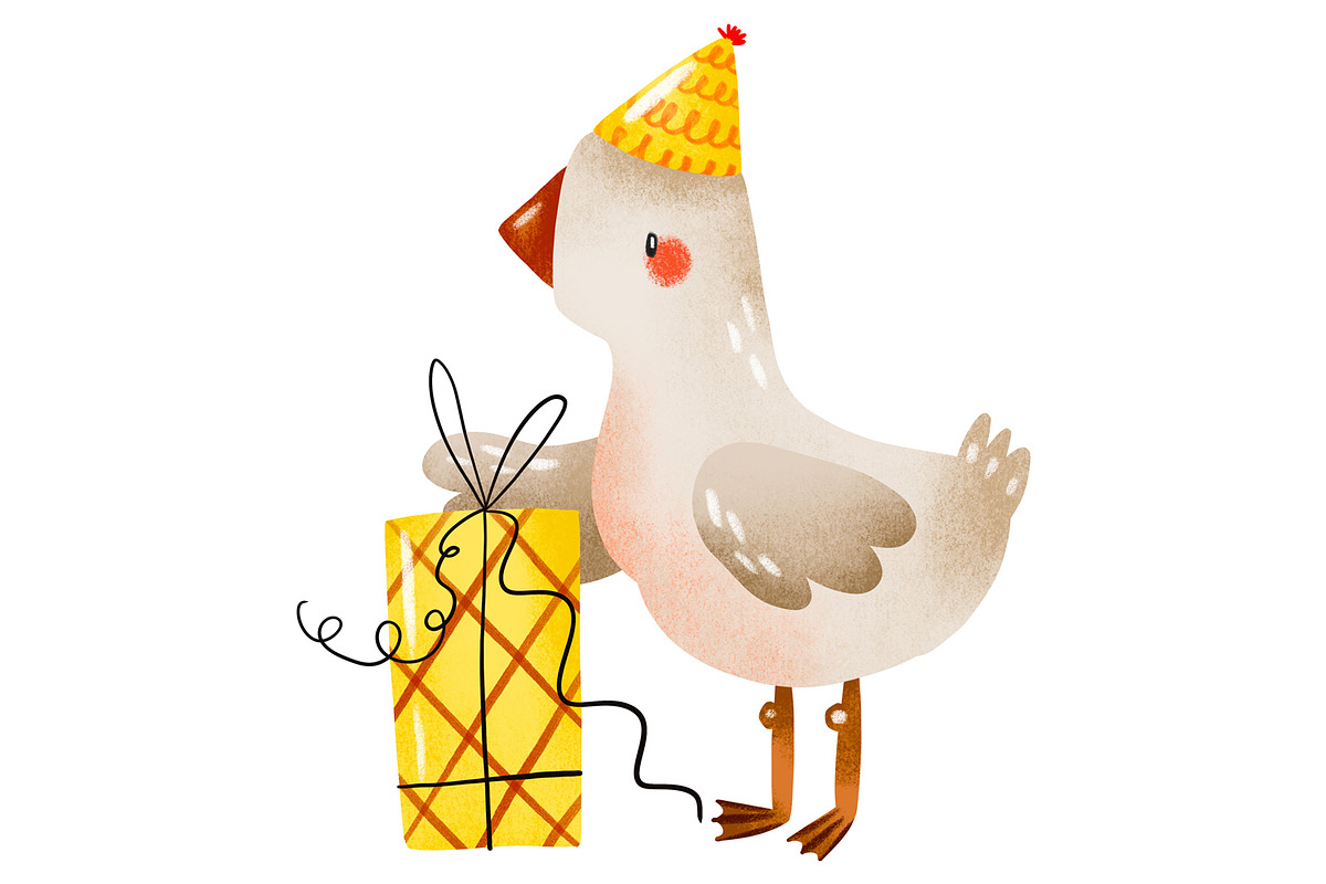 Watercolor Party Geese Clipart Set, an Animal Illustration by the_myro (Photo 4 of 7)