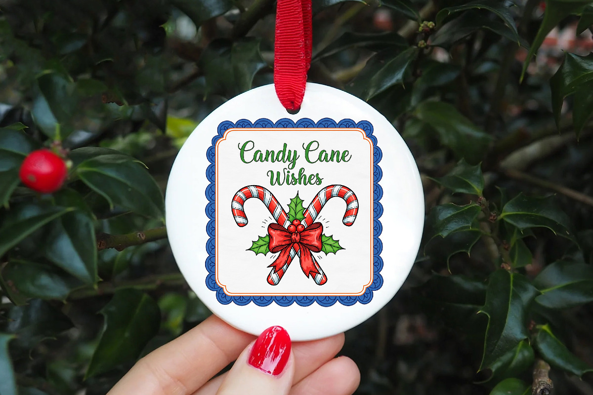 Christmas Candy Cane  PNG, an Illustration by CreationArt (Photo 4 of 4)