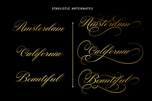 Rastering Elegant Calligraphy Font