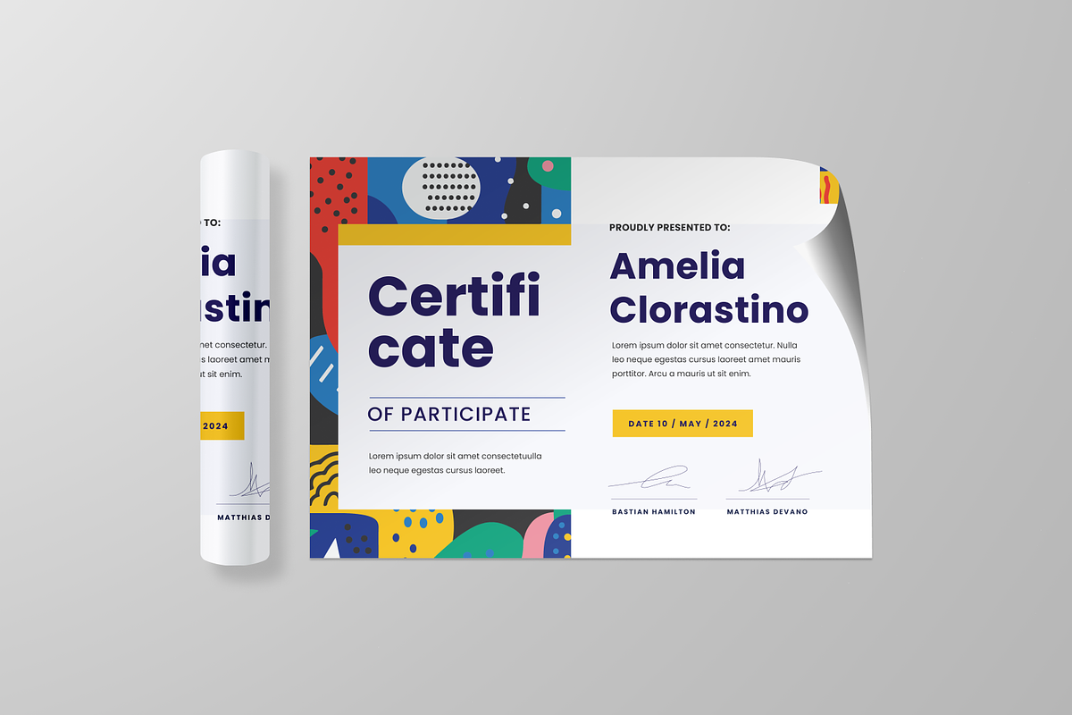 Arthena Landscape Certificate, a Stationery Template by Annora Studio (Photo 3 of 6)