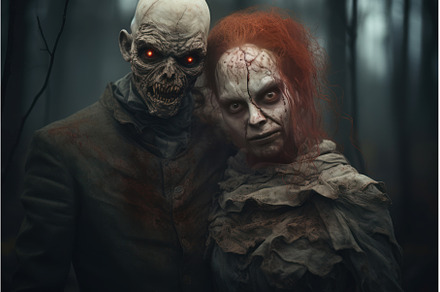 Shadowy Man and woman in creepy, a Beauty & Fashion Photo by Ylivdesign