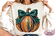 Glitter Fall Pumpkin PNG, an Illustration by Daily.Designs (Thumbnail 3 of 5)
