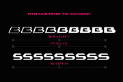 Skyrox Variable, a Sans Serif Font by Sentavio (Thumbnail 3 of 9)