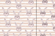 Cute rabbits patterns colection!, a Pattern Graphic by Irene_Boiko_ART (Thumbnail 16 of 21)
