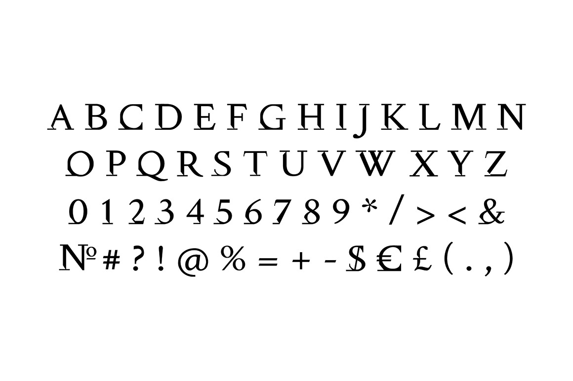 Serif roman alphabet set, a Decorative Illustration by IMG Visuals