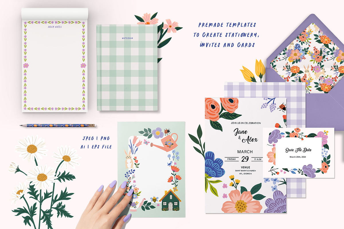 Spring Floral Clipart Collection, an Object Illustration by Essentially Nomadic (Photo 10 of 14)