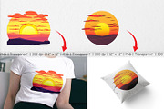 Rising Sun Clipart, a Graphic by Artnoy (Thumbnail 3 of 5)