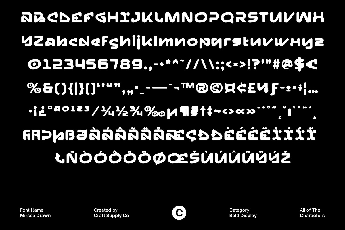 Mirsea Drawn, a Sans Serif Font by Craft Supply Co. (Photo 8 of 8)