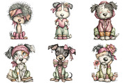 Black History Month Dog Clipart, an Illustration by Designking (Thumbnail 3 of 5)