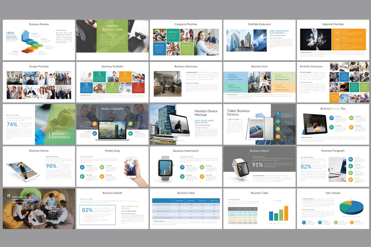 Premium Pitch Deck Template, a Presentation Template by GreenDesign (Photo 2 of 5)