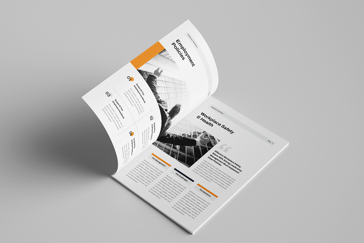 HR Employee Handbook Template, a Brochure Template by Spark_Creative (Photo 5 of 12)
