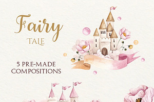 Watercolor Fairy Tale Clipart