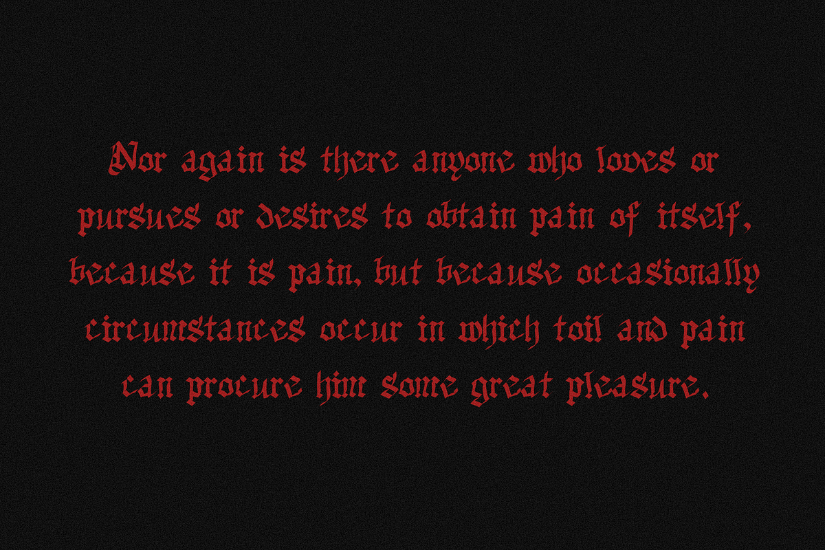Dark Obelisk Gothic Blackletter Font, a Blackletter Font by Ashiya Pixel (Photo 5 of 6)