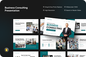 Business Consulting Google Slide, a Presentation Template by SquidPixey