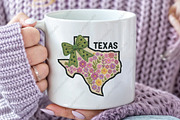Crochet Floral Coquette Texas PNG, an Illustration by CraftArtStudio (Thumbnail 3 of 4)
