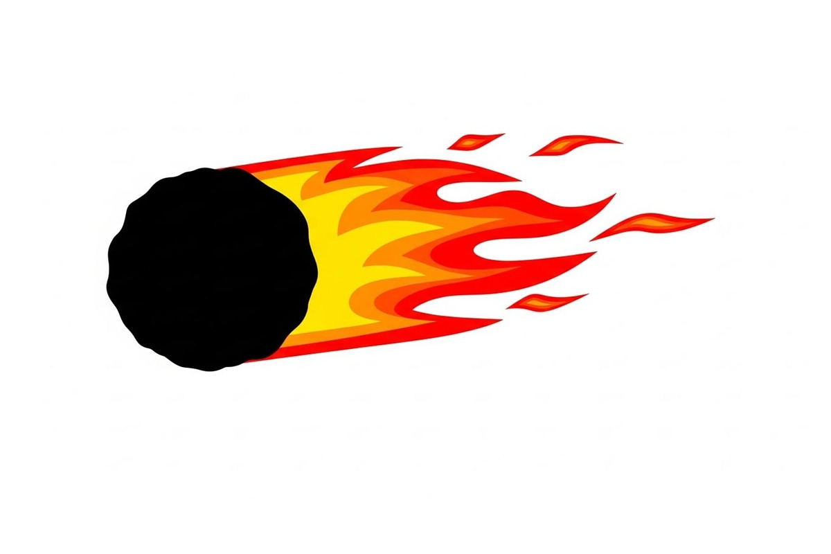 Fire Meteor Comet Silhouette Bundle, an Illustration by Designs_River (Photo 4 of 51)