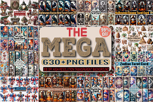 Watercolor Mega Sublimation Clipart, an Illustration by SVGArt