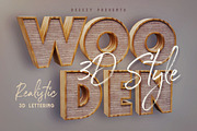 Wooden – 3D Lettering, a Graphic by Deeezy (Thumbnail 1 of 5)