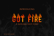 Got Fire Font – A Sizzling Hot Font, a Font by GlitzyGrapix (Thumbnail 1 of 5)