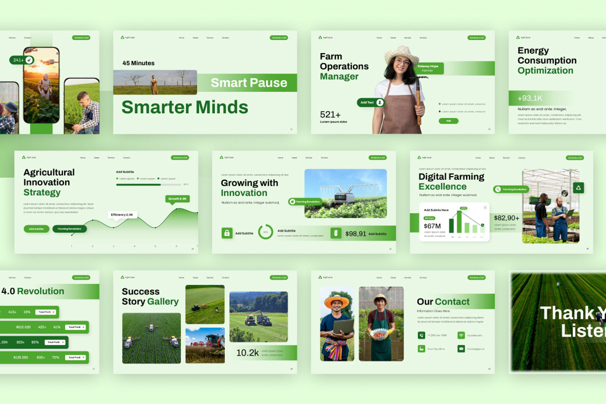 Modern Farming Technology Keynote, a Presentation Template by Loin Studio (Photo 4 of 4)
