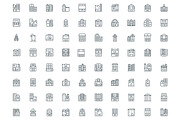 320 Buildings Line Icons, an Outline Icon by Vectors Market (Thumbnail 2 of 5)