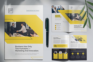 Corporate Bifold Brochure Template, a Brochure Template by Cristal Pioneer