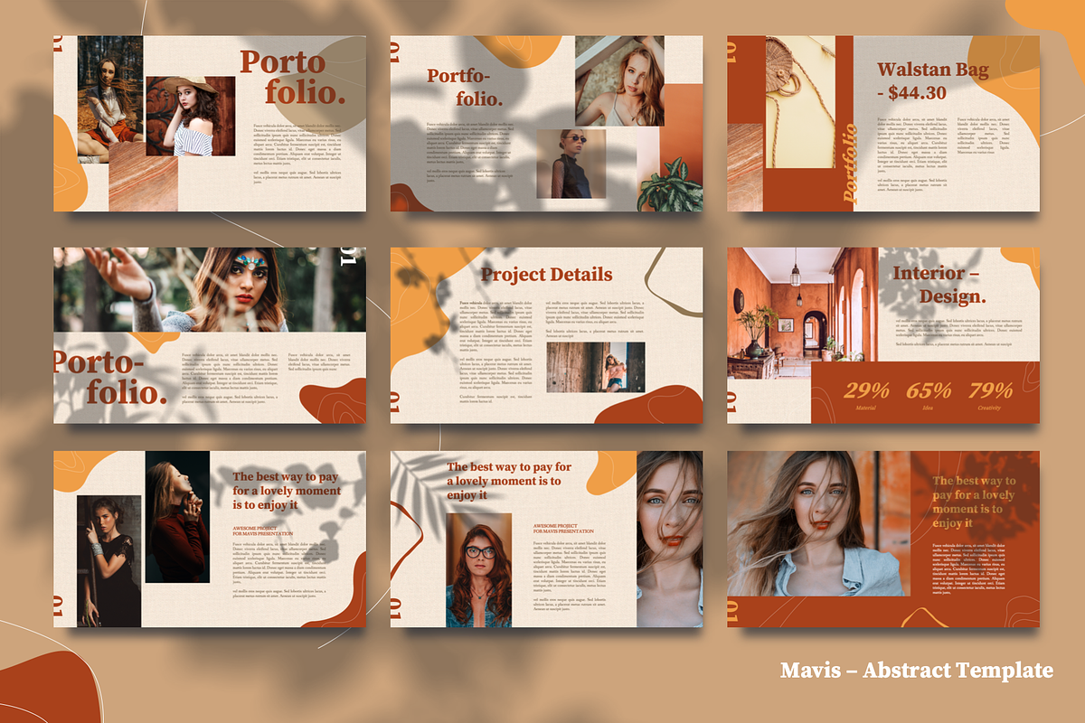 MAVIS - Abstract Lookbook Powerpoint, a Presentation Template by Masdika Studio (Photo 5 of 9)