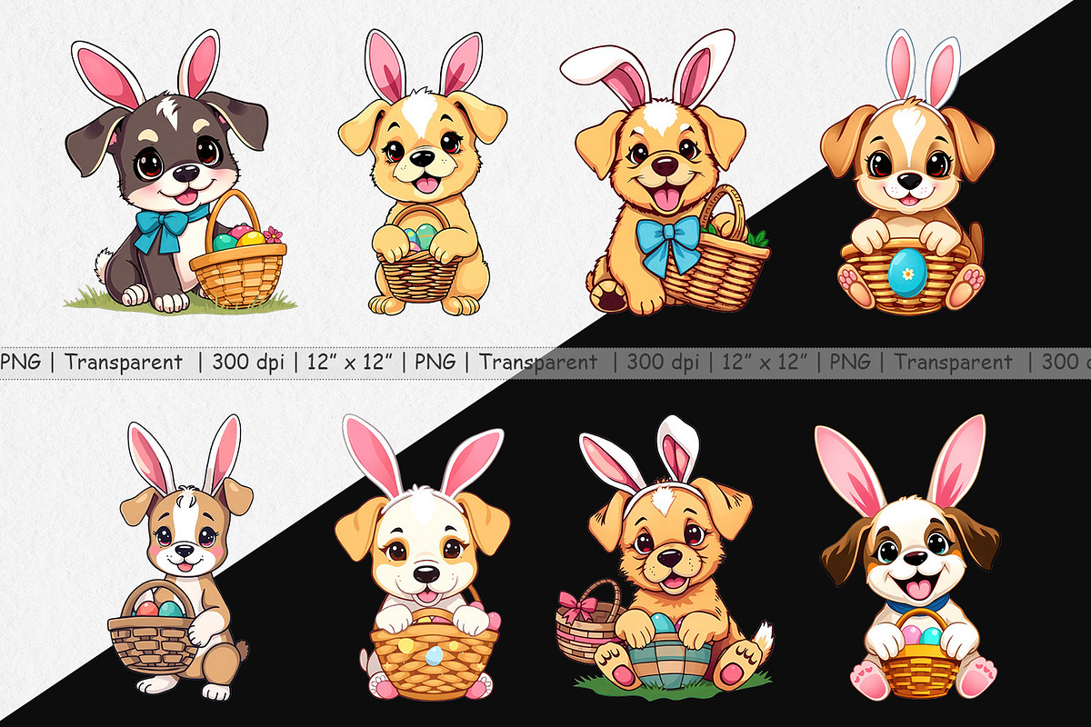 Easter Dog Clipart, a Graphic by Artnoy (Photo 2 of 5)