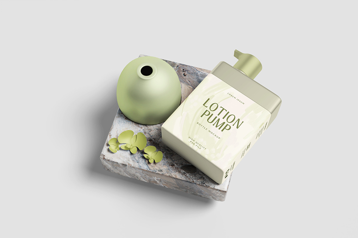 Lotion Dispenser Bottle Mockup, a Product Mockup by bimockup (Photo 6 of 6)