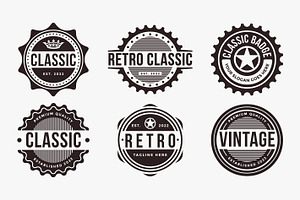Vintage classic retro badge emblem, a Branding & Logo Template by DOMHOUZE