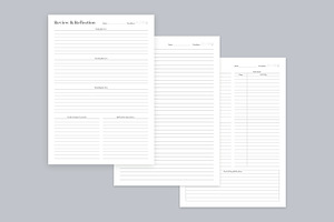 Generic Planning Pages Set V-16