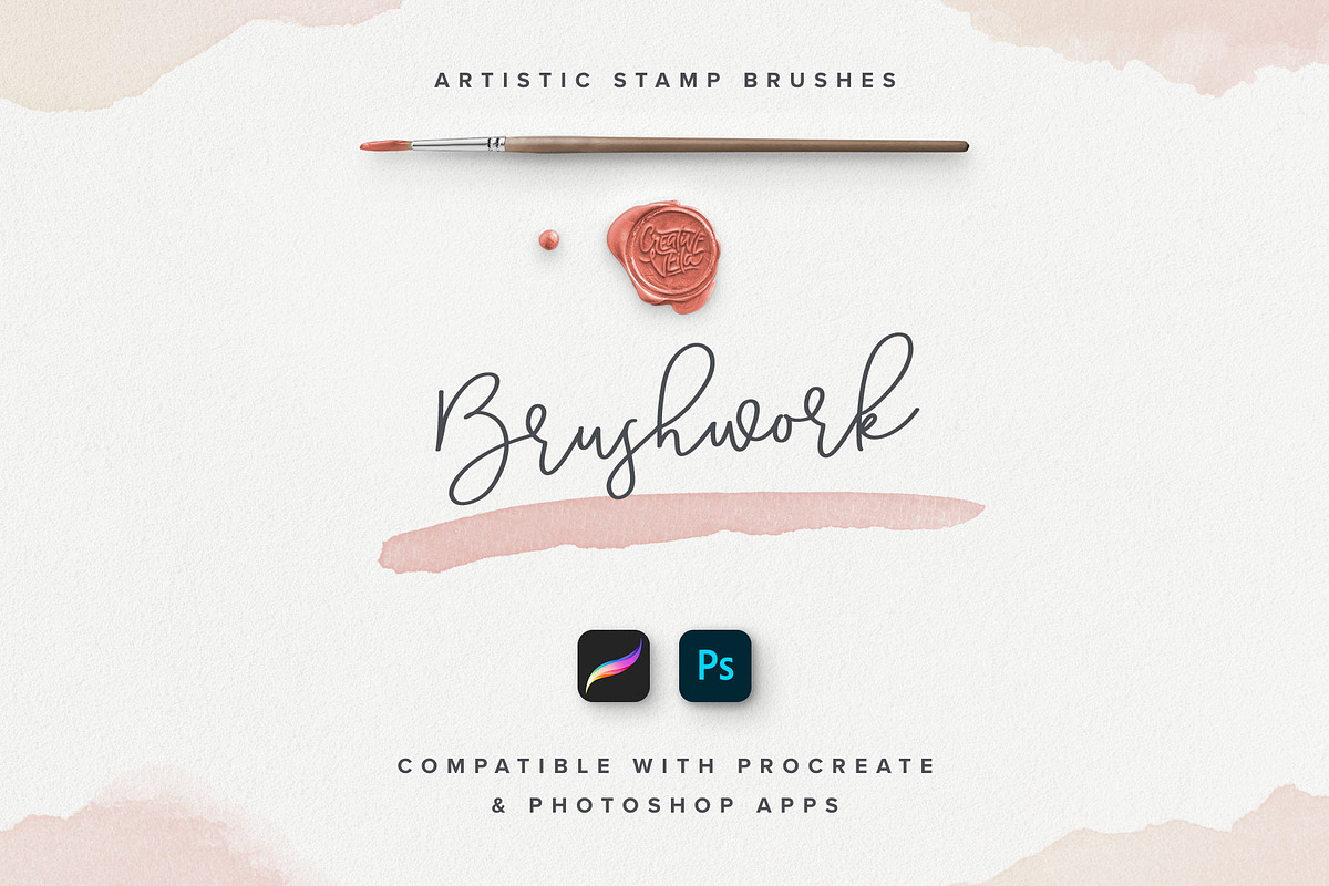 Brushwork PS & Procreate Brushes, a Brush Add-On by Creative Veila (Photo 1 of 11)