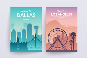 USA Cities Landscape Collection