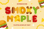 Smoky Maple - Display Burger Font, a Font by PutraCetol Studio (Thumbnail 1 of 11)