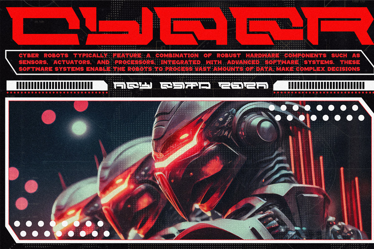 Bizo - Techno Modern Font, a Handwritten Font by MaikoHatta (Photo 4 of 8)