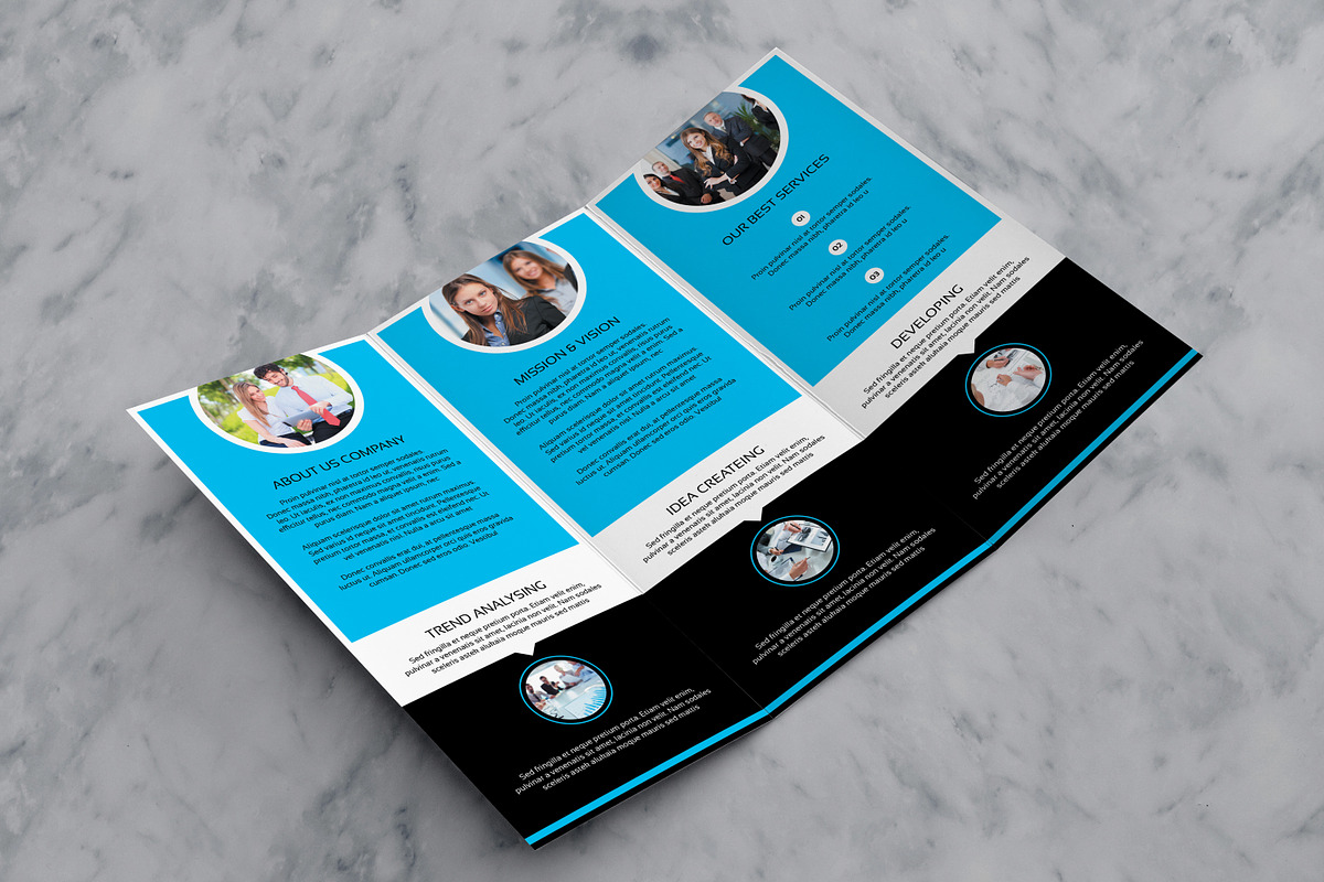 Business Trifold Brochure Template, a Brochure Template by SmmrDesign (Photo 2 of 5)