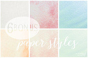 Rustic Watercolor Antlers & Flowers, a Texture Illustration by WeLivedHappilyEverAfter (Thumbnail 5 of 5)