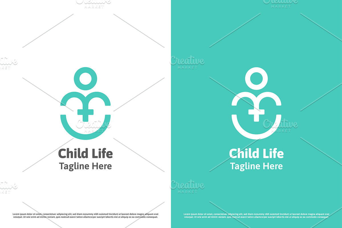 Children Health Logo Design Icon, a Branding & Logo Template by Morvana Crew
