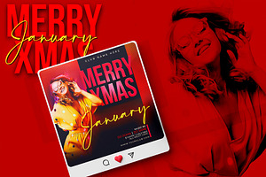 Merry Xmas Flyer & Social Media